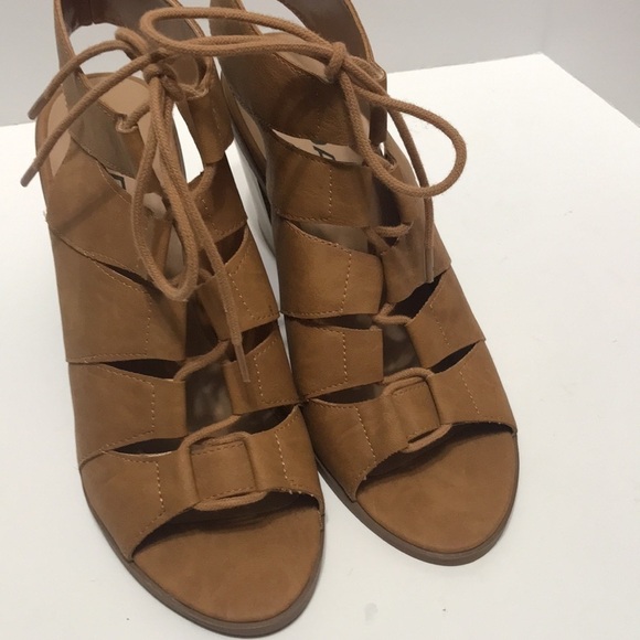Soda Lace-up Peep-toe Heels 9 - Picture 6 of 9